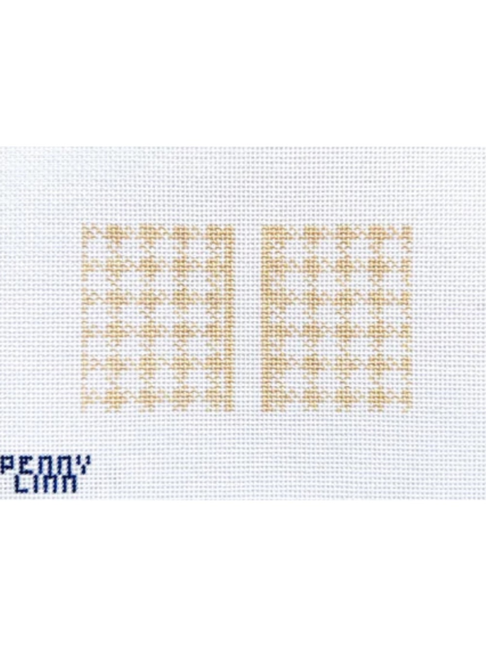 Penny Linn Needlepoint Canvas- Clutch Insert, Houndstooth
